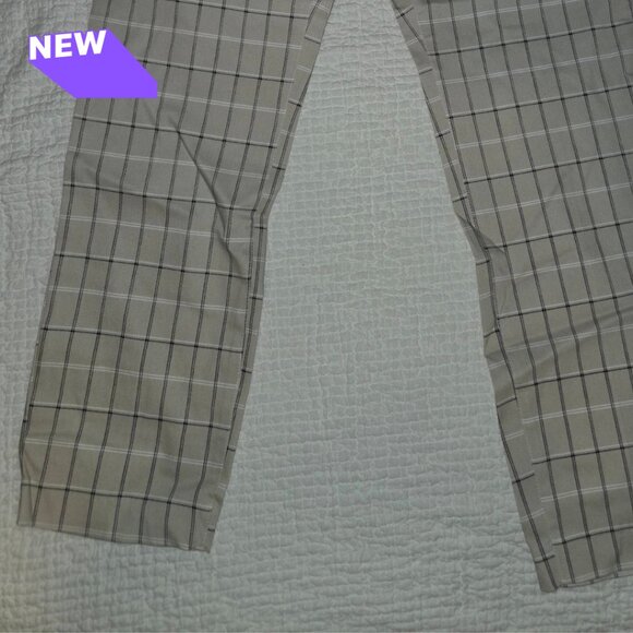 ✨ DEREK LAM 10 CROSBY | Dress pants plaid flat front straight leg career - Picture 3 of 6